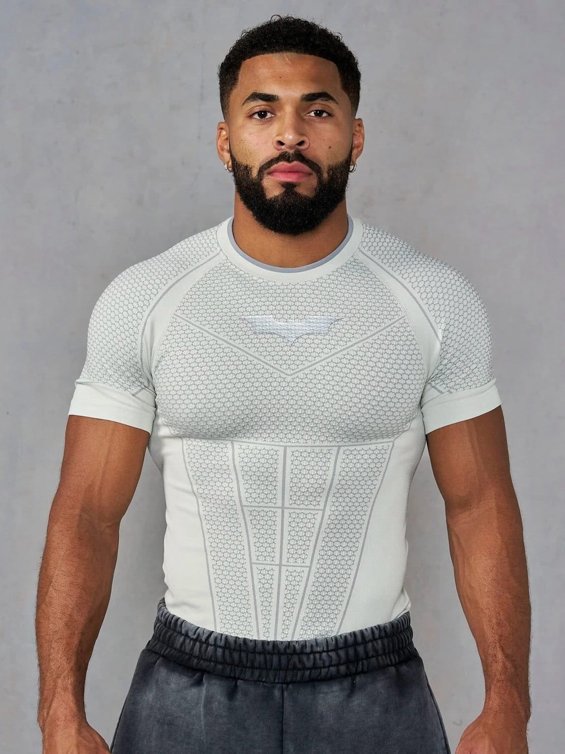 Men's Athletic Compression Short Sleeve Shirt, Breathable Quick Dry Gym Workout Top, Stretch Performance Sportswear for Gym and Sports