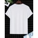 thumbnail image 4 of Camisetas casuales de manga corta con cuello redondo y estampado de cartas de juego para hombre, ideales para verano y tiempo libre., 4 of 7