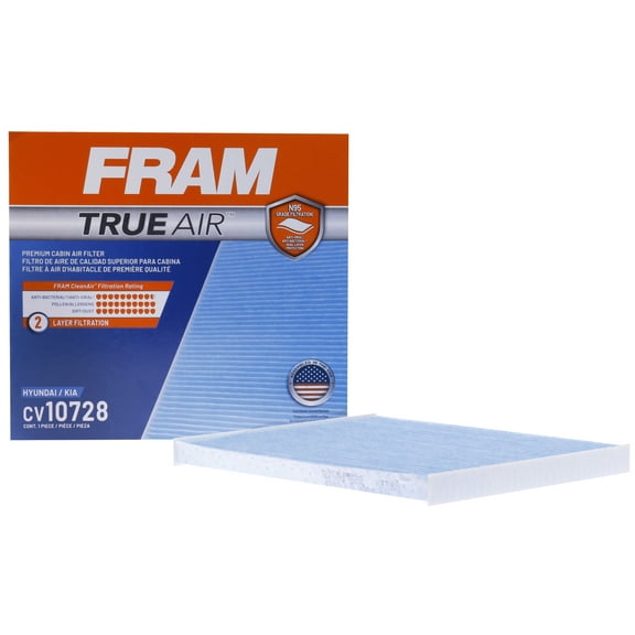 FRAM CV10728 TrueAir Premium Cabin Air Filter with N95 Grade Filter Media for Select Hyundai and Kia Vehicles