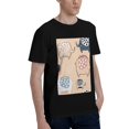 thumbnail image 2 of Bingfone Cute Ink Drawn Elephants Men'S Loose Fit Short-Sleeve Pocket T-Shirt, 2 of 7