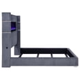 thumbnail image 6 of Tisdall Upholstered Cal King Flame Visualizer Bed Grey, 6 of 10