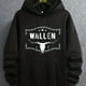 thumbnail image 1 of Wallen & Bull Skull Print Hoodie, Hoodies Para Hombres, Sudadera Con Capucha De Diseño Gráfico Casual Para Hombres Con Bolsillo Canguro Para Primavera Otoño, Como Regalos, 1 of 4