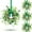 4, variant on Guvpev 4PCS St.Patrick's Day Shamrocks Candle Wreath Artificial Clover Rings Wreath Lucky Irish Kitchen Cabinet Wreaths Pillars Candle Wreaths for Front Door Porch Wall Window Decoration