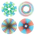 thumbnail image 3 of Geometry Spirograph Drawing Ste Stencils Set Painting Template Art Crafts Creative Kids Educational Toy Variety of Flowers Ruler, 3 of 5