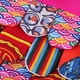 thumbnail image 3 of Búho de azul hecho a mano Patchwork mujer niña bolso Sunnimix Mochila de búho, 3 of 8