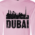 thumbnail image 4 of Inktastic Dubai City Skyline with Grunge Long Sleeve T-Shirt, 4 of 5