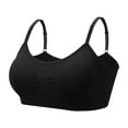 thumbnail image 3 of Coobie Seamless Bras for Women No Underwire Scoopneck Cami Bra 9012,Black,Full Size, 3 of 8