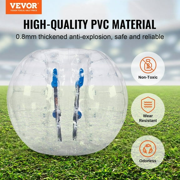 Human Hamster Ball 5FT - Thick PVC Inflatable Bumper Ball for Teens & Adults, Fun Outdoor Team Sport Toy for Yard, Park