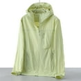 thumbnail image 6 of Hvyesh Womens Mens Cycling Rain Jackets UPF 50+ Sun Protection Jacket Lightweight Running Hooded Sun Jacket Zipper Quick Drying Workout Coats, 6 of 7