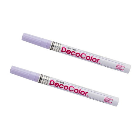 UPC: 0842497157030 | Marvy Uchida Fine Line Opaque Paint Markers 2/Pack Pale Violet