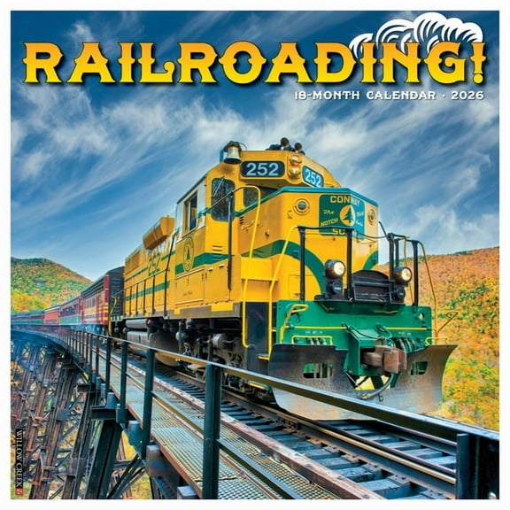 Railroading 2026 Wall Calendar, (Paperback)