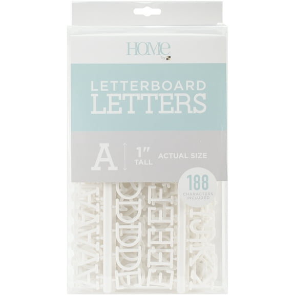 DCWV Letterboard Letters & Characters 1" 188/Pkg-White