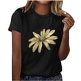 thumbnail image 1 of Camisetas de Manga Corta para Mujeres de Longitud Regular de Poliéster Sólido, Camiseta de Fiesta de Mayo Y Blusa Del Festival para la Primavera Y el Verano, 1 of 3