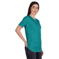 thumbnail image 2 of Inkmeso Womens Basic Crewneck Tshirt Short Sleeve Regular Fit Long Tee Workout Top, 2 of 8