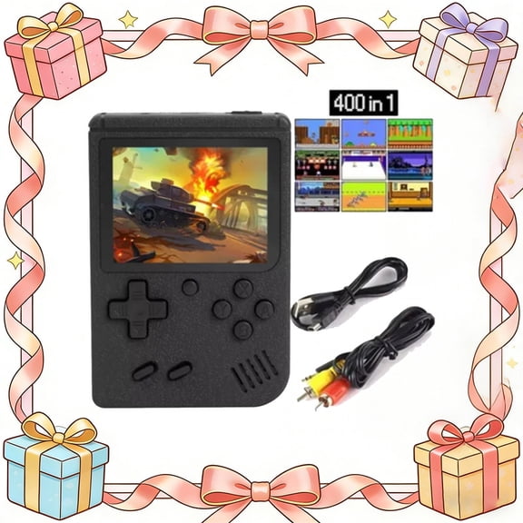 Preloaded Retro Handheld Player with 2.8" Color Screen, 400 Classic Built-in Titles, Portable Mini Entertainment, Ideal Gift for Christmas, Birthday, Thanksgiving, Valentine's Day