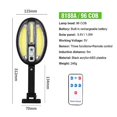 thumbnail image 1 of Luz solar al aire libre del sensor de las luces con 3 modos Lámpara de pared accionada solar impermeable de la iluminación granangular ShuxiuWang 9024735545002, 1 of 1