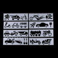 thumbnail image 2 of 8pcs Drawing Stencil Painting Stencils for Studio Or Sketching And Drafting , Car, 2 of 8