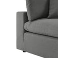 thumbnail image 5 of Modway Commix 5-Piece Outdoor Patio Sectional Sofa in Charcoal, 5 of 10