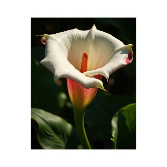 Paint by Numbers Kit for Adults, White Calla Lily Blooming Nature Paint by Numbers, Easy Paint by Numbers Kit for Adults Beginner, DIY Adult Paint by Number Kits on Canvas, 12x16in Home Decor