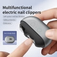 thumbnail image 1 of YWIYIUD 1PC Gray Portable Electric Nail Clipper Lightweight and Practical Automatic Electric Nail Trimmer Durable Rechargeable Quiet Trimmer for Travel Home and Hotel Use, 1 of 6
