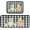 Easter Gnome Rabbit Egg, variant on Tin Fleur De Lis Kitchen Mats Kitchen Rugs Runner Laundry Rug Non Slip Floor Door Mats Soft Doormats Carpet Home Decor Set of 2
