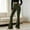 Army Green, variant on Women Ribbed Knit Flare Pants Sevevn Cross V‑High Waist Stretchy Bell Bottom Trousers With Side Pockets, Diverse Solid Colors For Casual Dating And Daily Outfit
