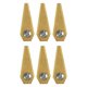 thumbnail image 1 of v6O 6Pcs For Bosch Indego Grass Trimmer Electric Lawn Mower Stainless y1H Steel Blades - Silver, 1 of 5