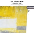 thumbnail image 6 of Xsinufn Grey and Yellow Kitchen Curtains Tiers3 Piece for Windows Grey White Kitchen Window Curtains Set,Modern Abstract Art Valances for Living Room(24" Tiers Set), 6 of 6