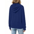 thumbnail image 2 of Airmenty Women's Zip Up Hoodie Lightweight Full Zip Sweatshirt Casual Fall Jacket with Pockets S-2XL, 2 of 6