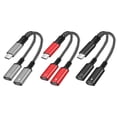 thumbnail image 4 of Adaptateur Audio 2 en 1 USB‐C Type‐C Répartiteur vers Prise Casque USB‐C Double Type, 4 of 8