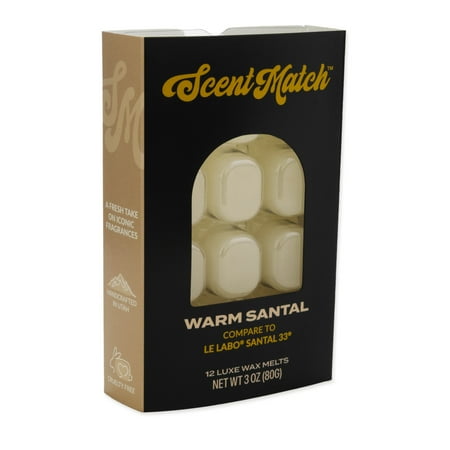 IllumiScents ScentMatch 3 oz Wax Melts Warm Santal (Compare to: Le Labo Santal 33)