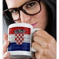 thumbnail image 2 of 3dRose, National flag of Croatia painted onto a brick wall Croatian, 15oz Mug, 2 of 7