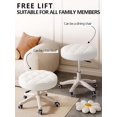 thumbnail image 5 of WXJHL Small Chair Round Rolling stools with Wheels, PU Leather Height Adjustable Swivel Work SPA Salon Stools with 2 Pack, 5 of 6