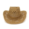 thumbnail image 1 of Travel Sun Protection Sun-Hat Hand-Woven Straw-Hat Outdoor Couple Caps, 1 of 7