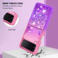 thumbnail image 4 of Funda para Samsung Galaxy Z Flip 3 5G Transparente con Brillos Carcasa Protectora Antigolpes con Glitter Brillante, 4 of 5