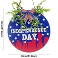 thumbnail image 2 of Anckoeil Independence Day Wooden Board Door Decoration Interior Decoration Festival Celebration Hanging Board Decoration, 2 of 3