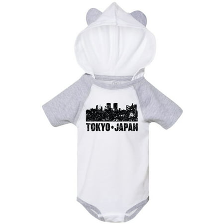 

Inktastic Tokyo Japan City Skyline with Grunge Gift Baby Boy or Baby Girl Bodysuit