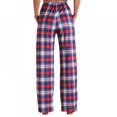thumbnail image 4 of Plaid Pajama Pants for Women Soft, Cotton Sleep Pants Lightweight Lounge Pj Bottoms with Pockets, 4 of 5