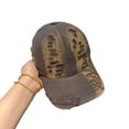 thumbnail image 4 of SikaFu Broken Hole Gradient Color Personalized Duckbill Cap For Women, Retro And Versatile, Showing Face, Small Baseball Cap For Men And Women, Korean Version Of Popular Couple Hat, 4 of 8