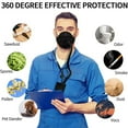 thumbnail image 5 of Electric KN95 Mask with Fan - Air Purifying Respirator, Replaceable Filter - Breathable for Dust, Woodworking & Construction Outdoor Protection, 5 of 6