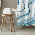 thumbnail image 3 of Creative Products Blue Marble Shower Curtain, 3 of 7