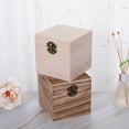 thumbnail image 2 of Lefu High Quality Retro Jewelry Box Desktop Natural Wood Clamshell Storage Hand Decor, 2 of 7