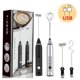 thumbnail image 4 of Espumador de leche eléctrico, licuadora portátil inalámbrica, mini cafetera USB, batidora, batidora, capuchino, crema, huevo, batidora de alimentos B, 4 of 7