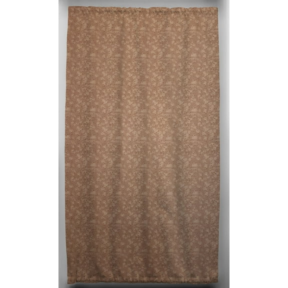 Splatter French Door Curtain Panel with Tie Back by Penny's Needful Things (Unlined) (Chocolate Brown)