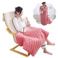 thumbnail image 2 of ZOUBAOQ Heated Electric Blanket Throw 47x30 -Soft Faux Fur &Plush Reversible Washable Electric heated Blanket With 3 Heat Settings, 1-hour Auto Shut-off,Cozy Warm for Women Sofa,Couch,Office,bed, 2 of 8