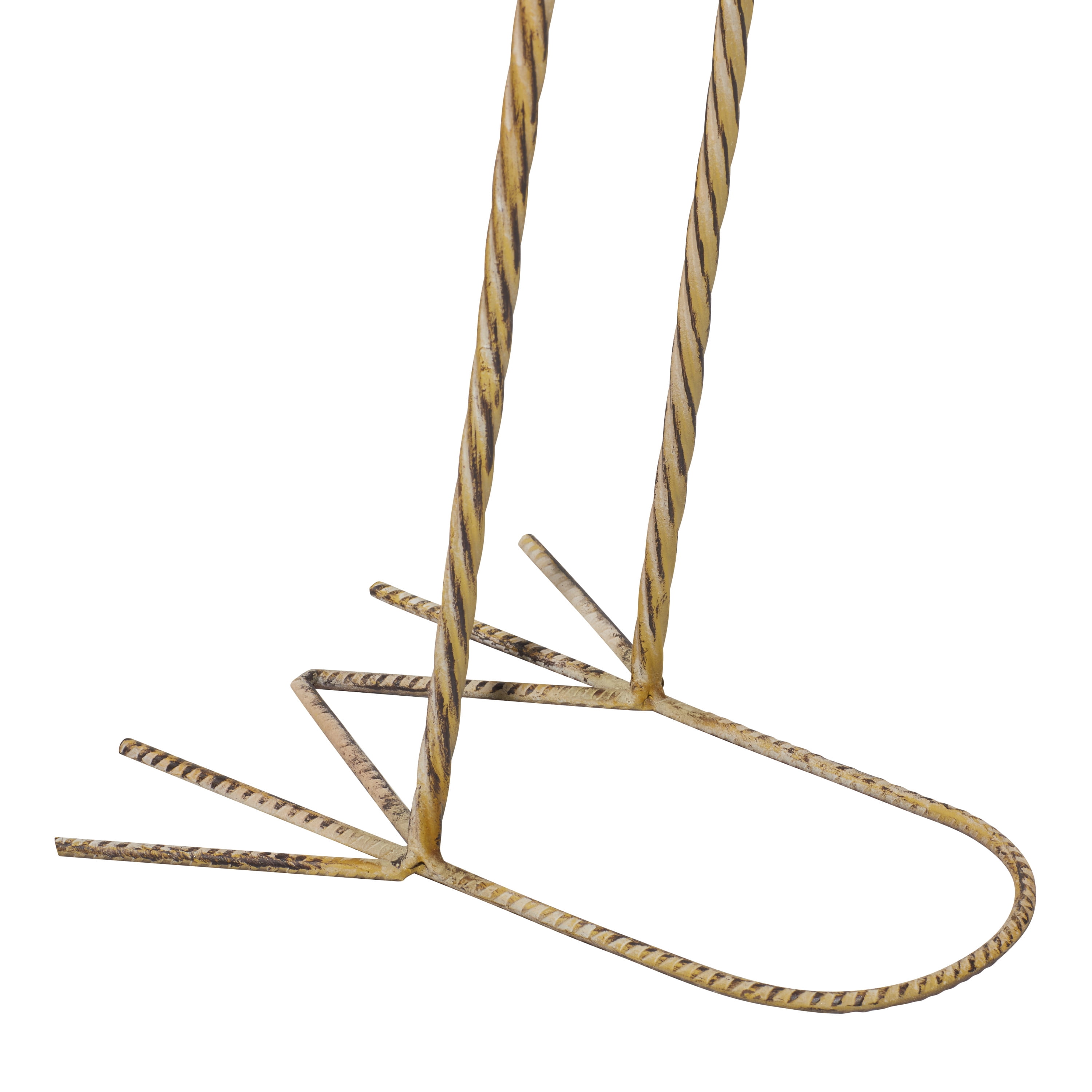 DecMode Coastal Outdoor Metal Standing Pink Flamingo Garden Sculpture, Set of 2 10"W x 38"H