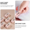 thumbnail image 4 of Attaches de Couette Clip 12 Pcs Rose Abs Clip Rectangulaire pour Design Sans Aiguille, 4 of 8