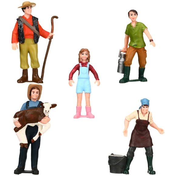5PCS People Scale Model Premium Scale Figures Desktop Decoration Scale Figures