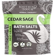 SOOTHING TOUCH Cedar Sage Bath Salts, 32 OZ
