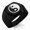 Black, variant on Stainless Steel Love Heart Yin Yang Engraved Hexagon Crest Flat Top Biker Style Polished Ring